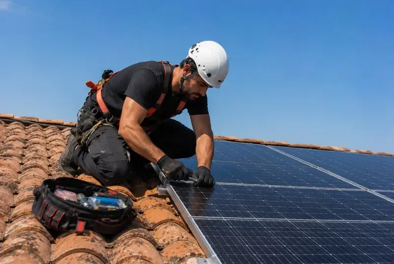 Maintenance et monitoring de panneaux solaires à Vezins