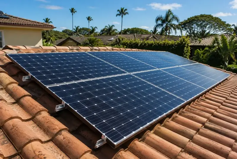 Installation de panneaux solaires à Vezins